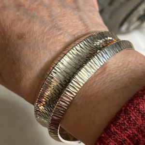 Italian Sterling Silver Omega bracelet 8.5” Beautiful